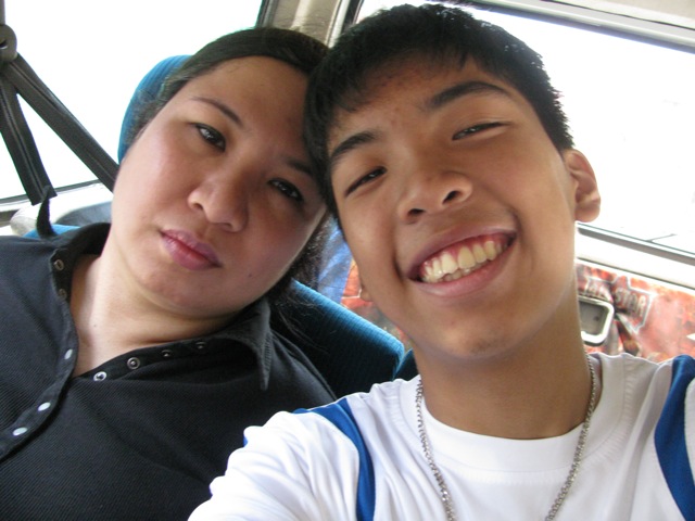 Me and Brian...in a taxi in Baguio